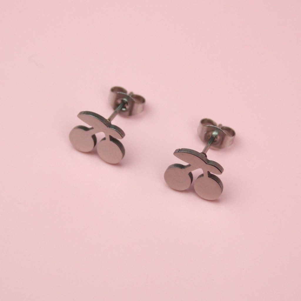 Cherry Stud Earrings - Sour Cherry