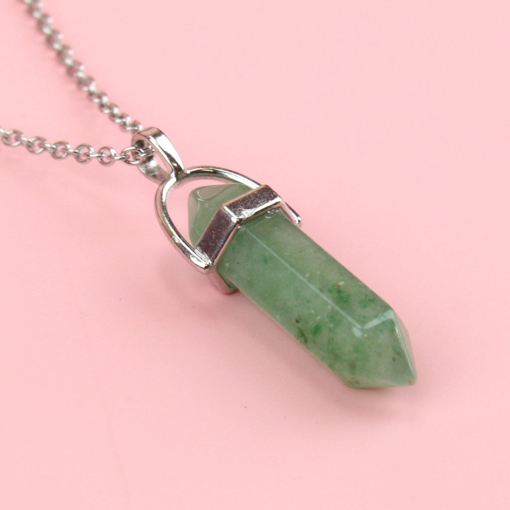 Green Aventurine Necklace - Sour Cherry