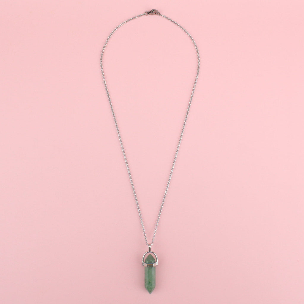 Green Aventurine Necklace - Sour Cherry
