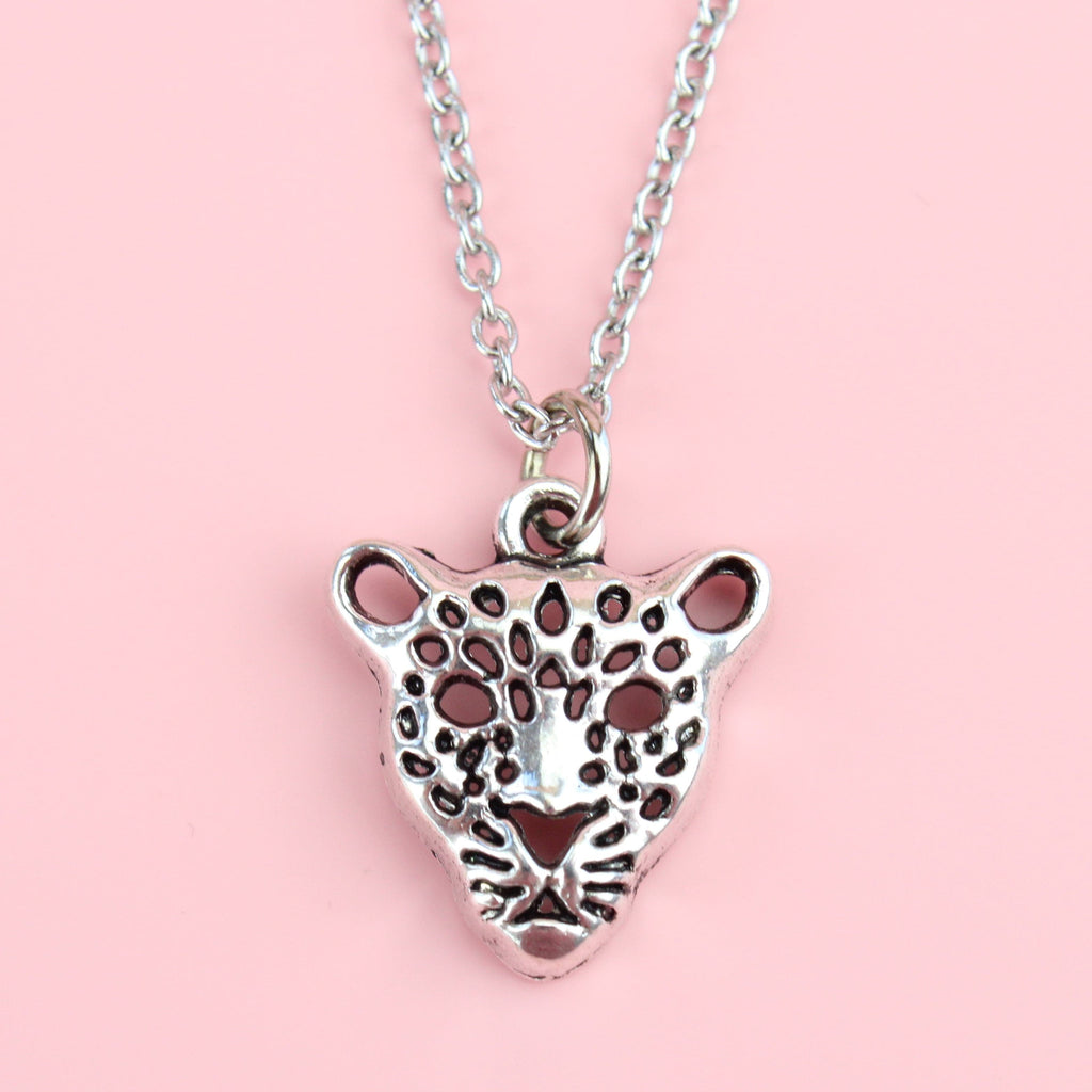 Lovely Leopard Necklace - Sour Cherry