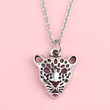 Lovely Leopard Necklace - Sour Cherry