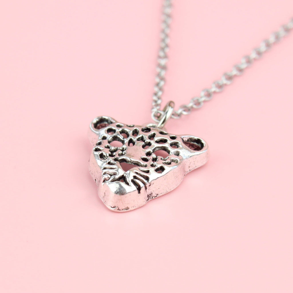 Lovely Leopard Necklace - Sour Cherry
