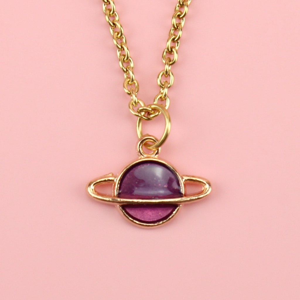 Purple Planet Necklace - Sour Cherry