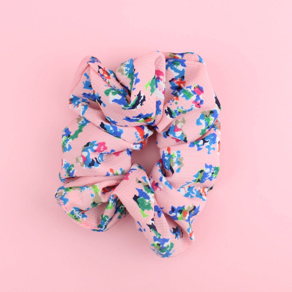Esme Floral Scrunchie - Sour Cherry