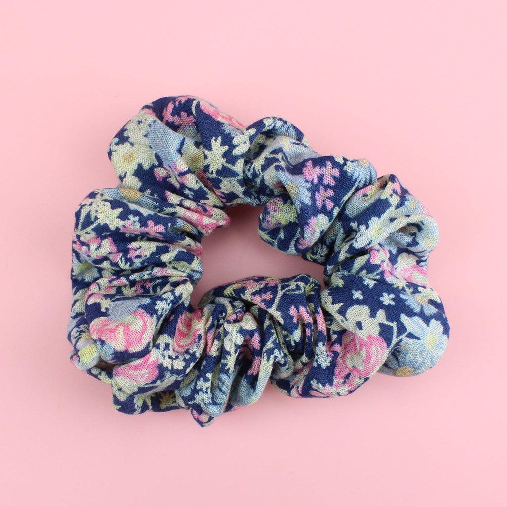 Helen Floral Scrunchie - Sour Cherry