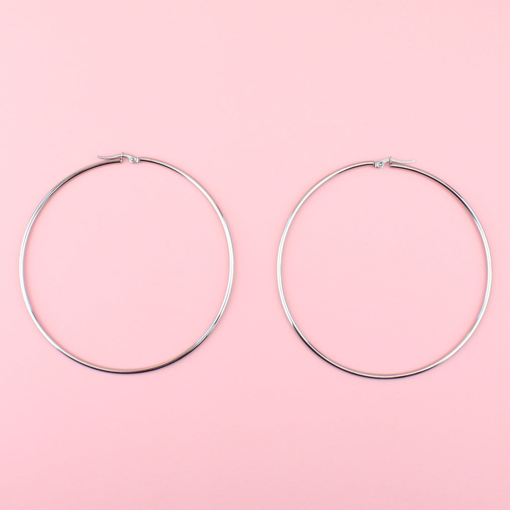 Large Stainless Steel Hoops