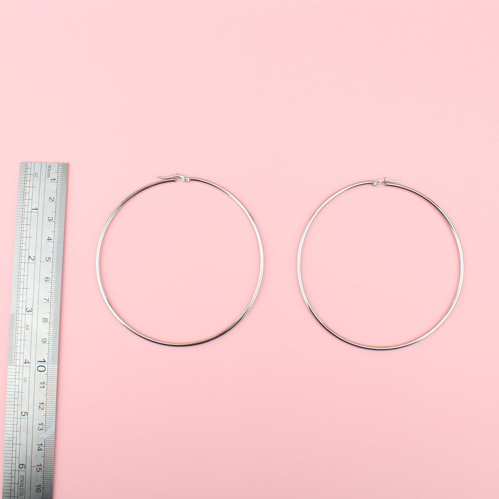 Large Stainless Steel Hoops