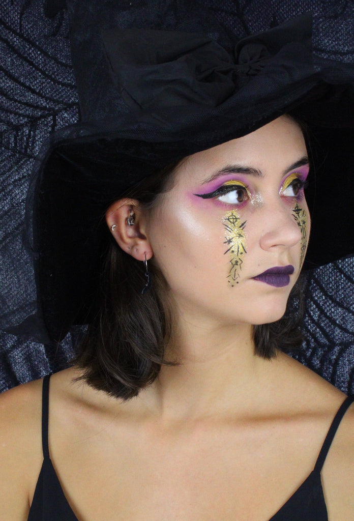 Bat Your Wings Hoop Earrings - Sour Cherry