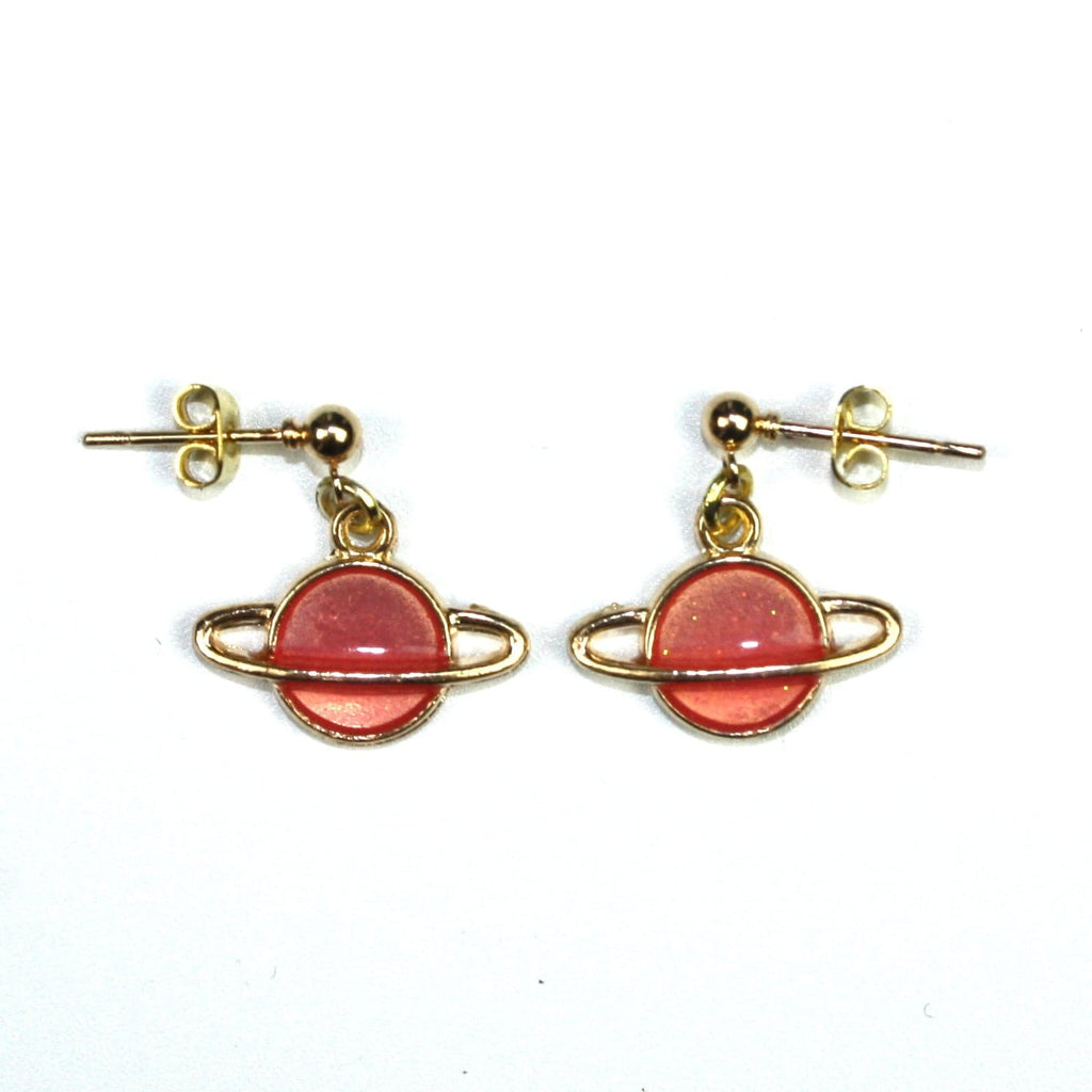 Peach Planet Earrings - Sour Cherry
