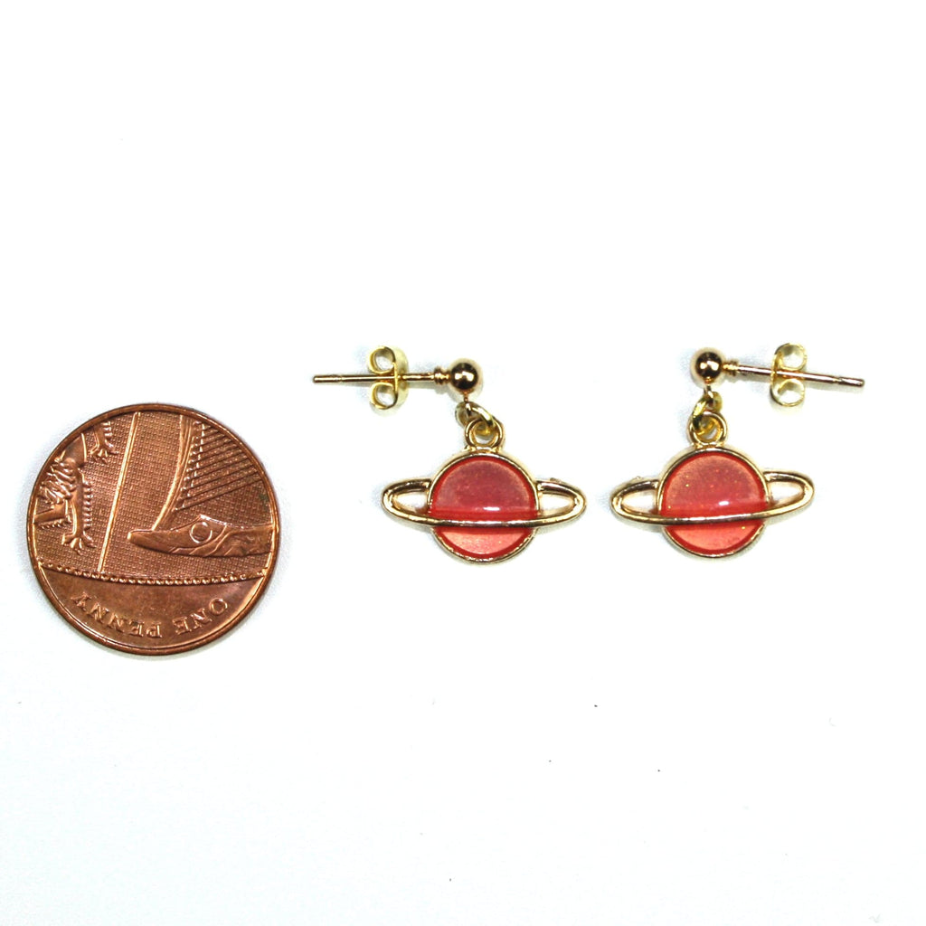 Peach Planet Earrings - Sour Cherry