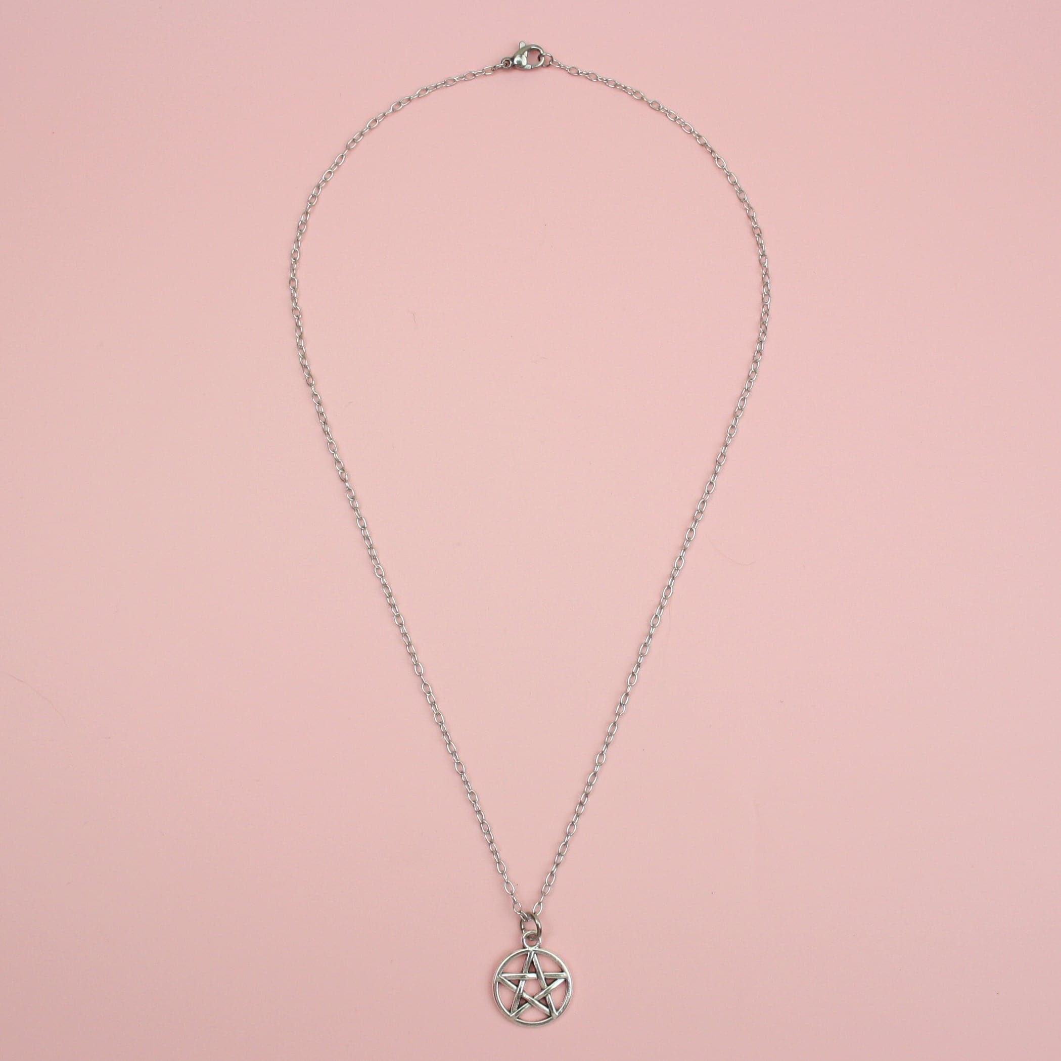 Diamond pentagram necklace store