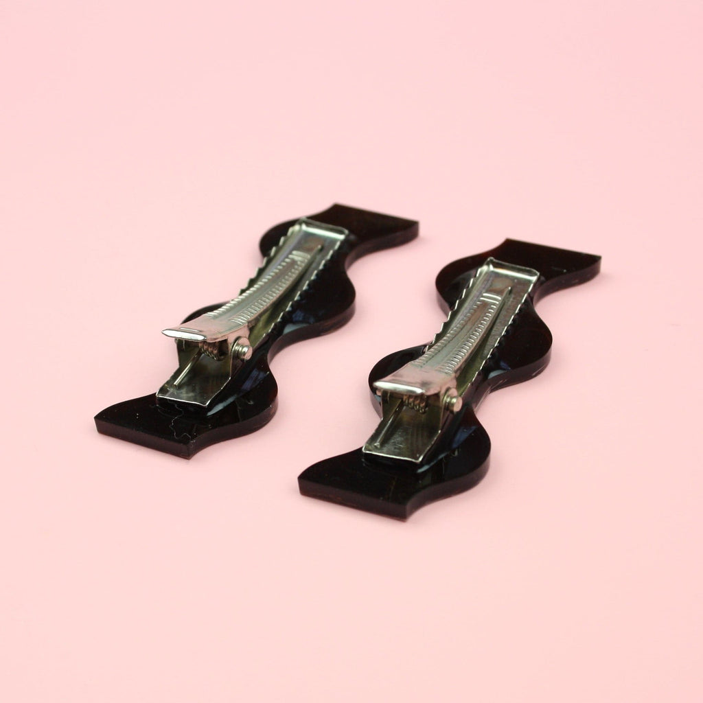 Chestnut Wavy Hair Clips - Sour Cherry