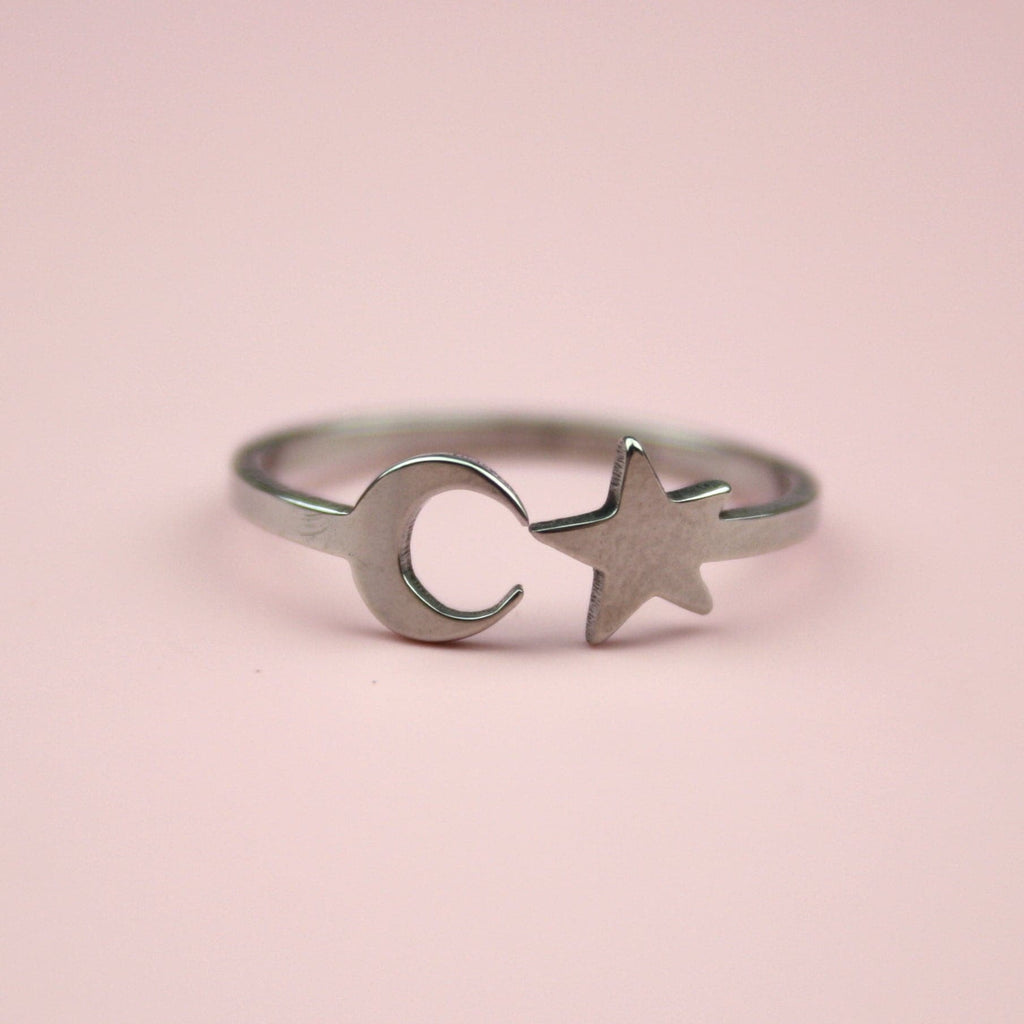 Moon & Star Ring - Sour Cherry