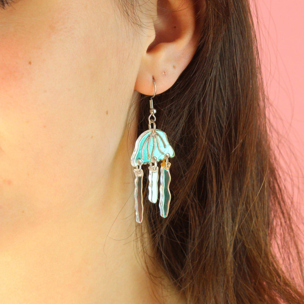 Jellyfish Earrings - Sour Cherry
