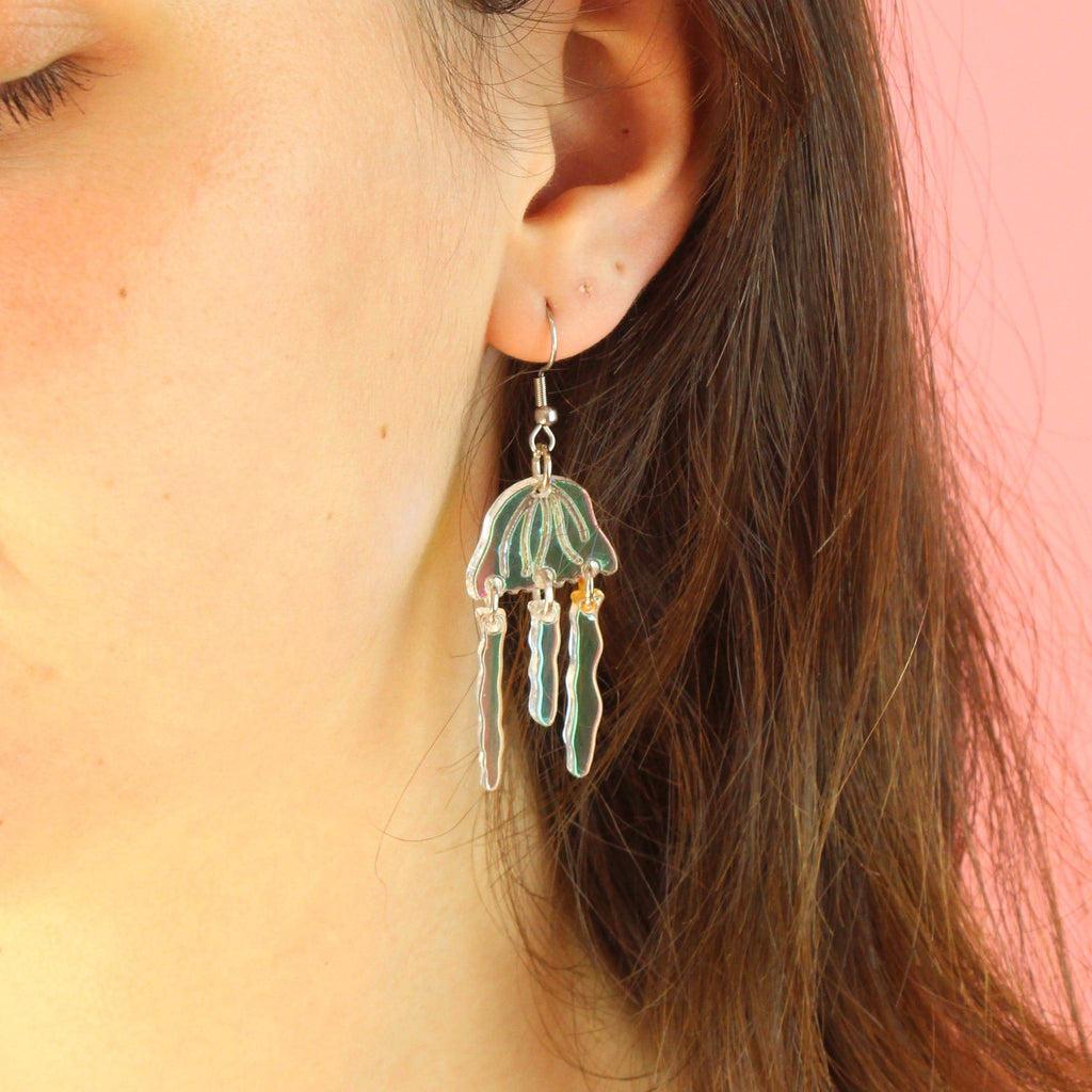 Jellyfish Earrings - Sour Cherry