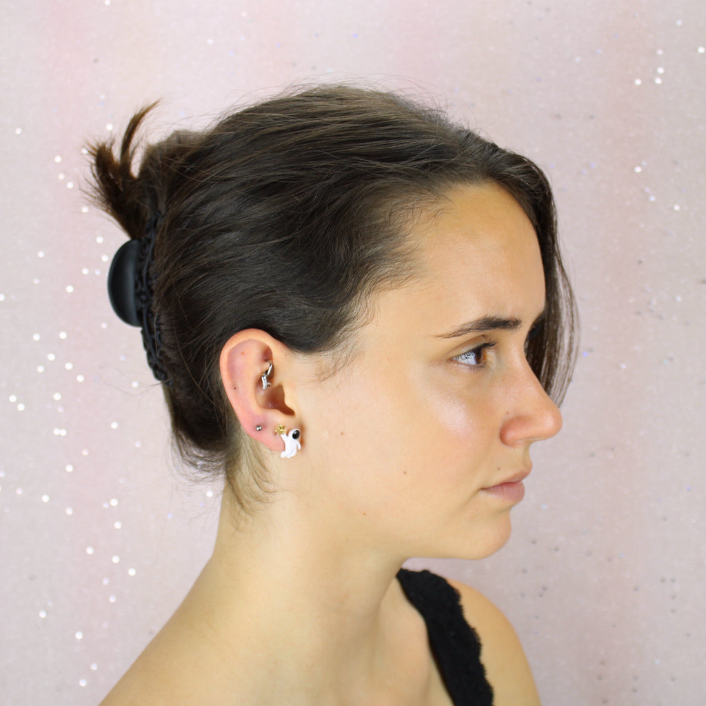 Astronaut Stud Earrings - Sour Cherry