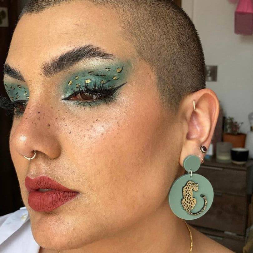 Spotted on Safari Earrings - Sour Cherry