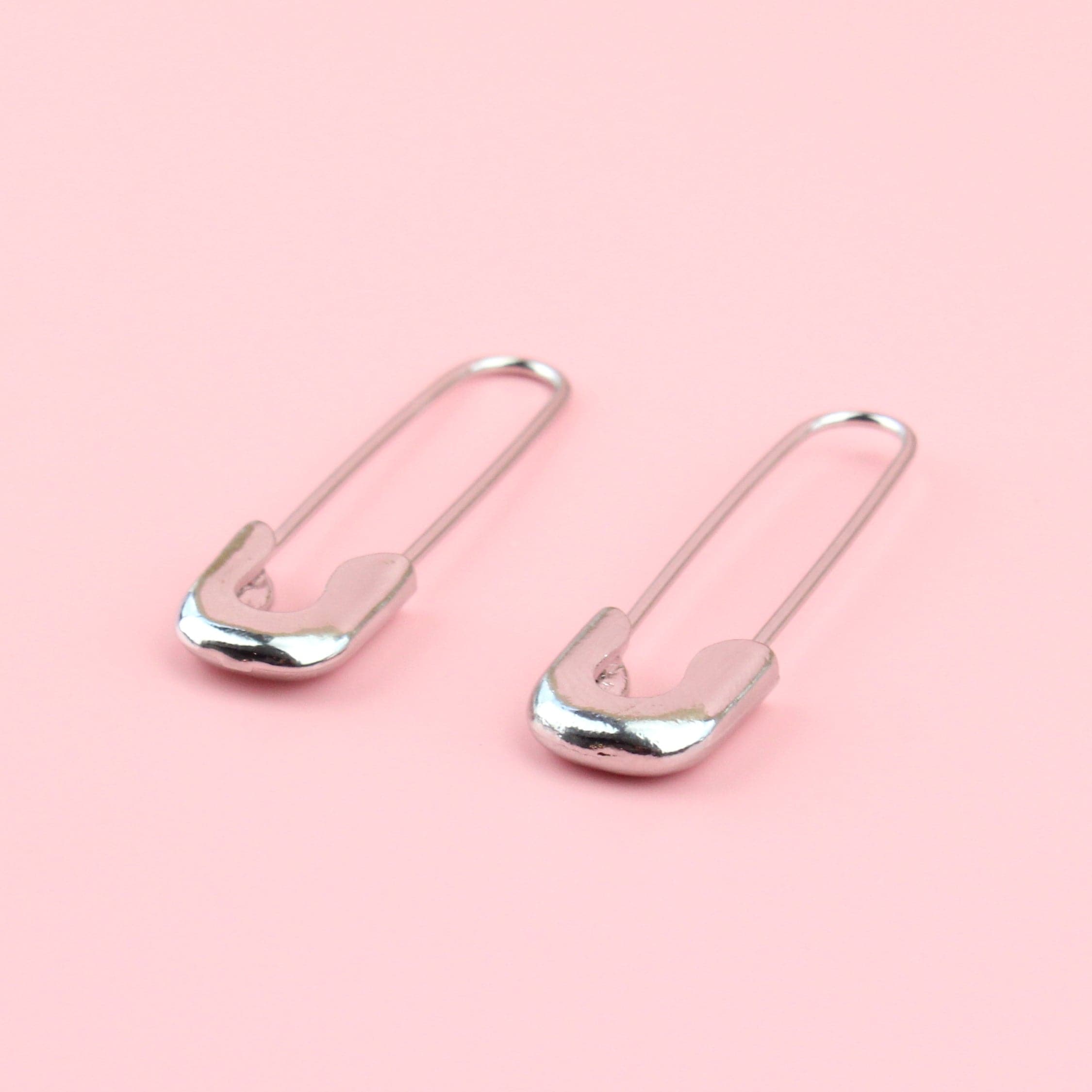 Single Silver Safety Pin Earring – Written by Forest