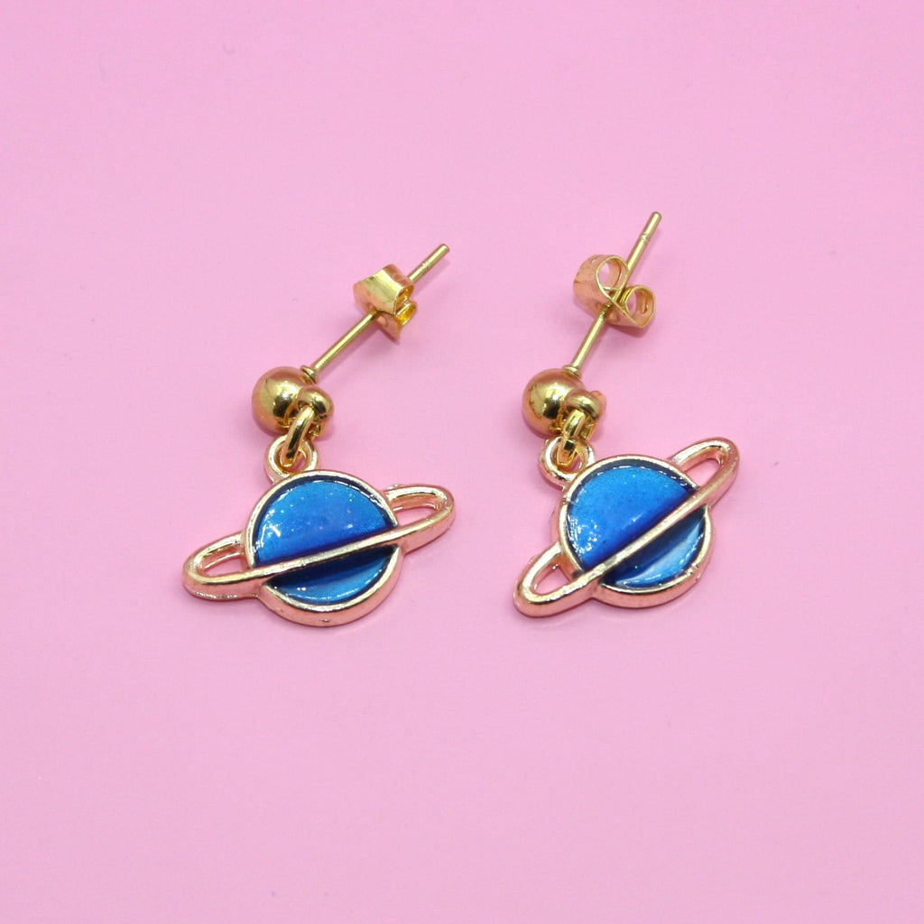 Blue Planet Earrings - Sour Cherry