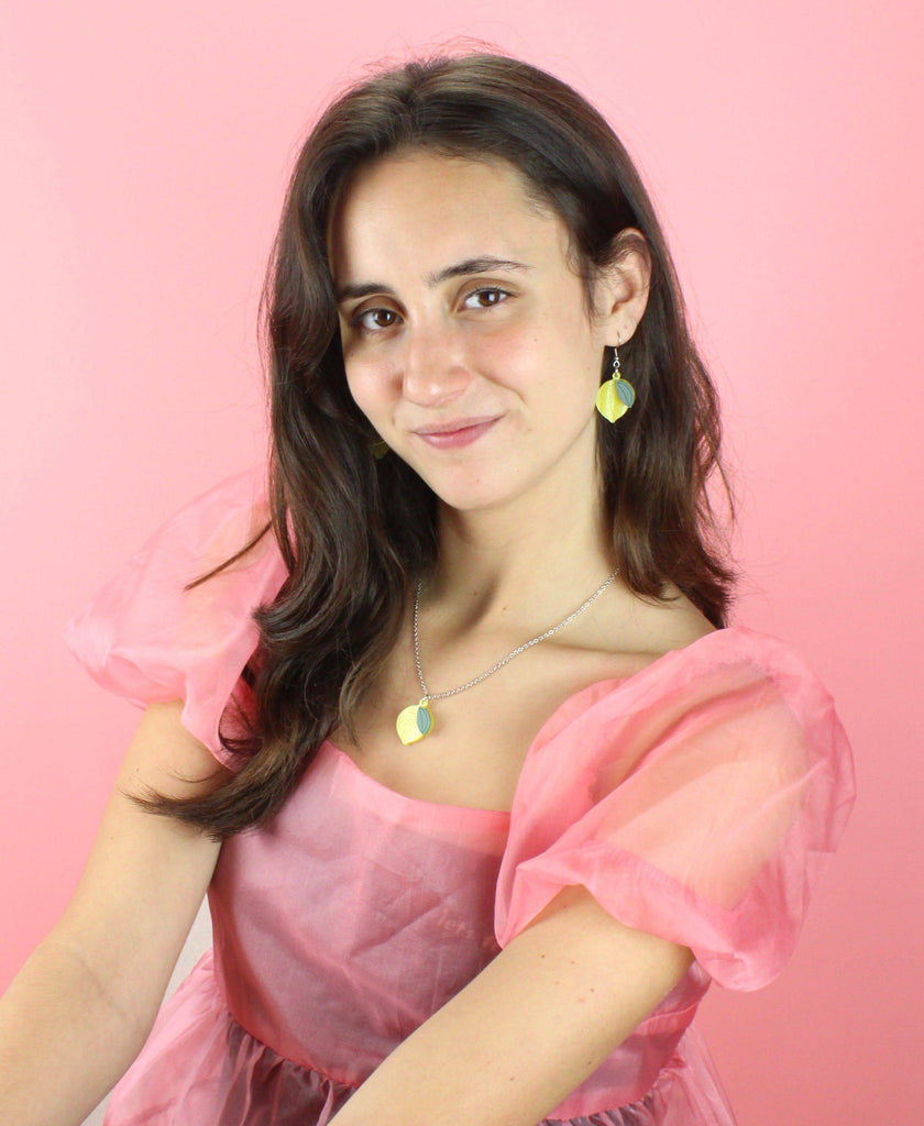 When Life Gives You Lemons Earrings - Sour Cherry