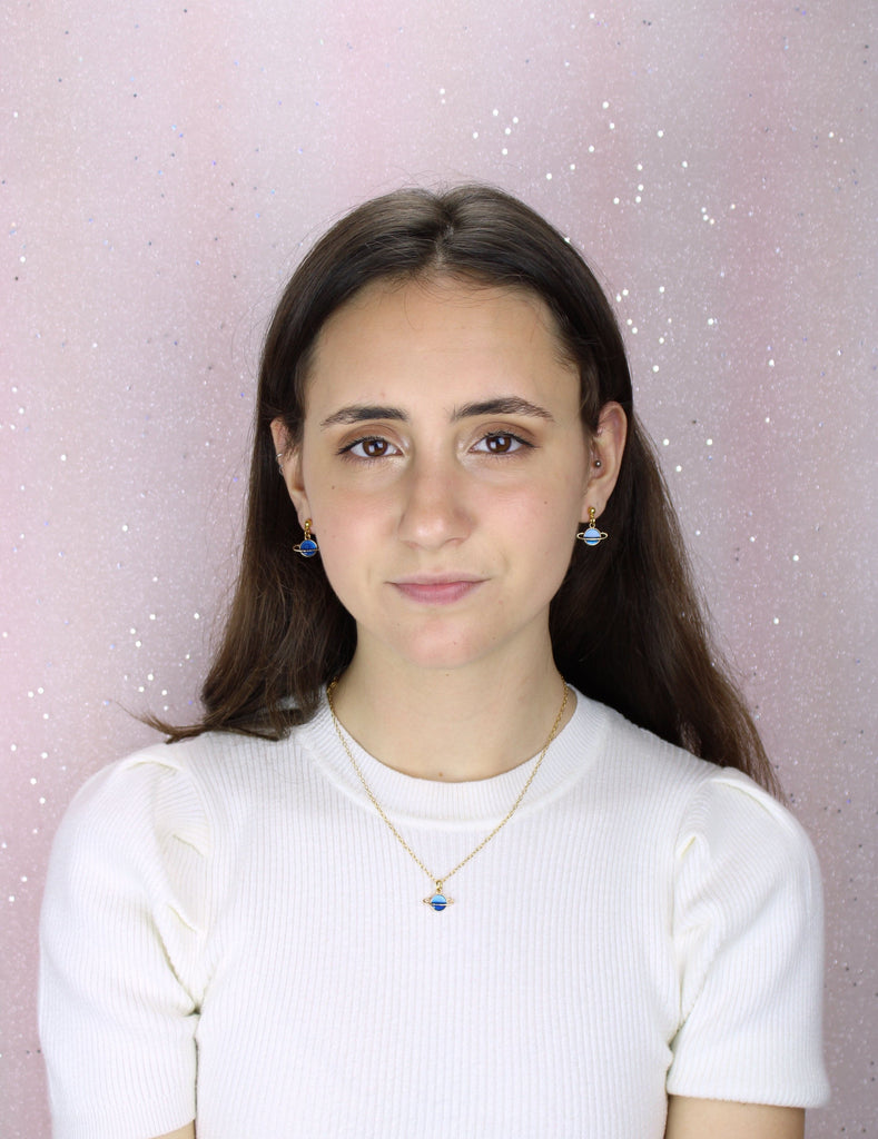 Blue Planet Earrings - Sour Cherry
