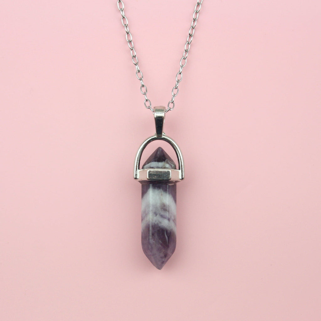 Amethyst Necklace - Sour Cherry