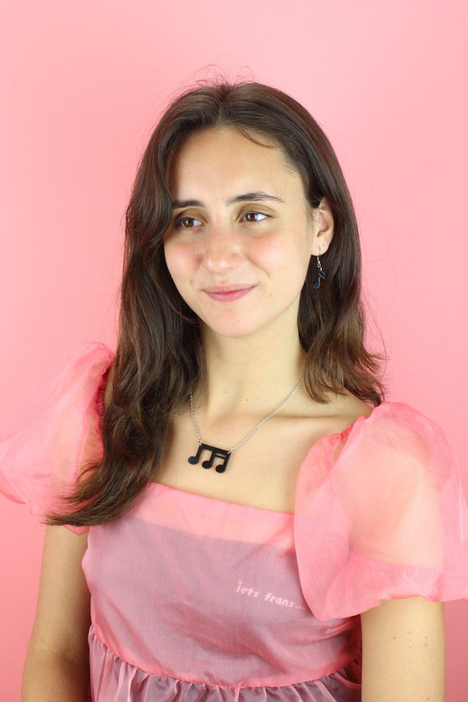 Beam Semiquaver Necklace - Sour Cherry