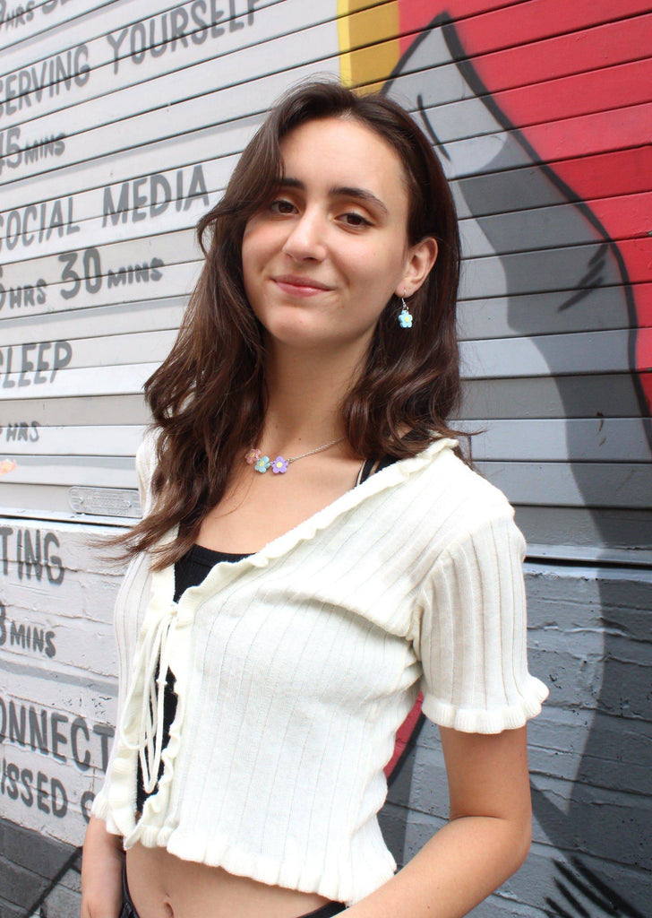 Model wearing Blooming Botanicals Necklace