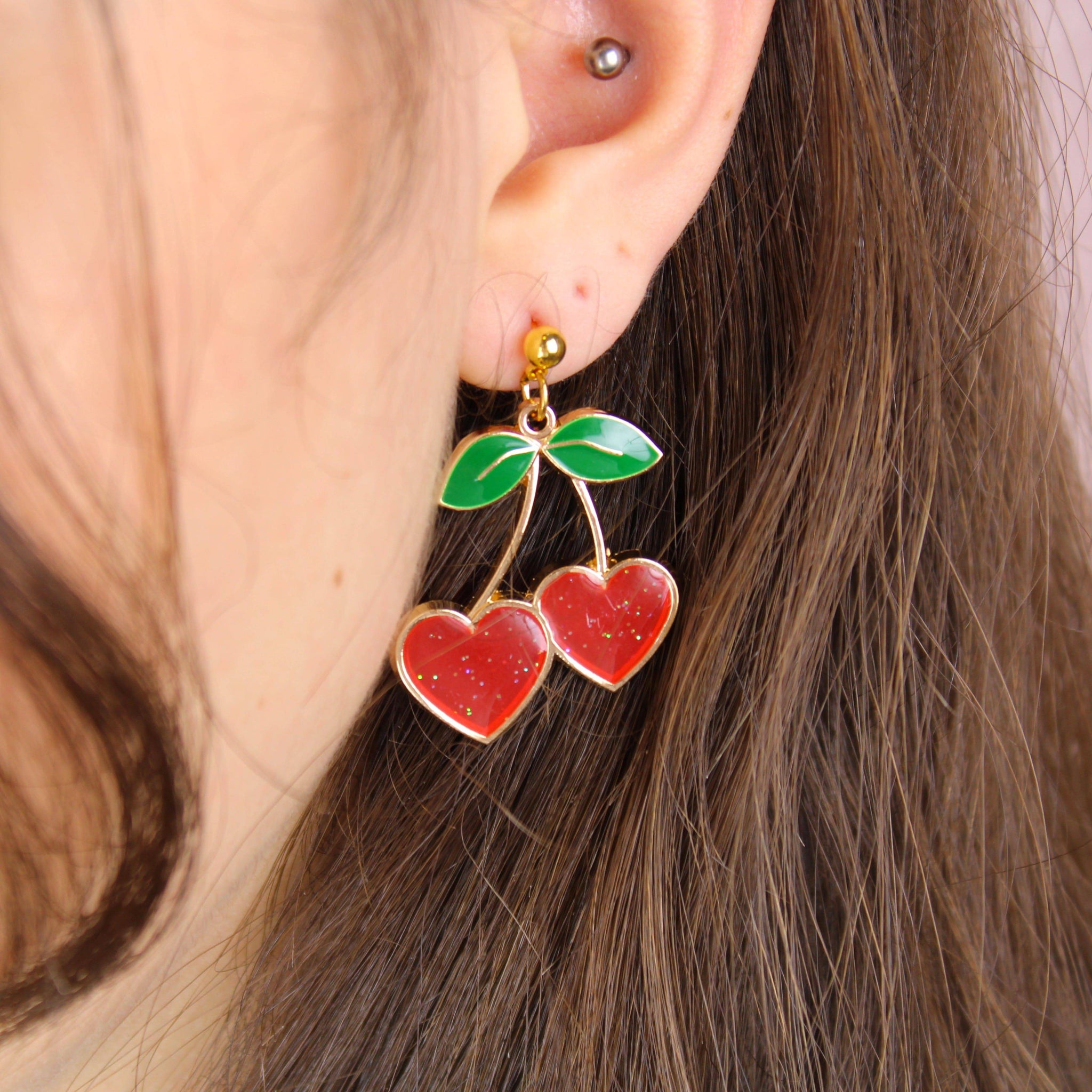 Sour cherry earrings outlet