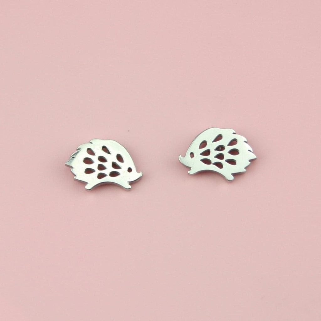 Hedgehog Stud Earrings - Sour Cherry