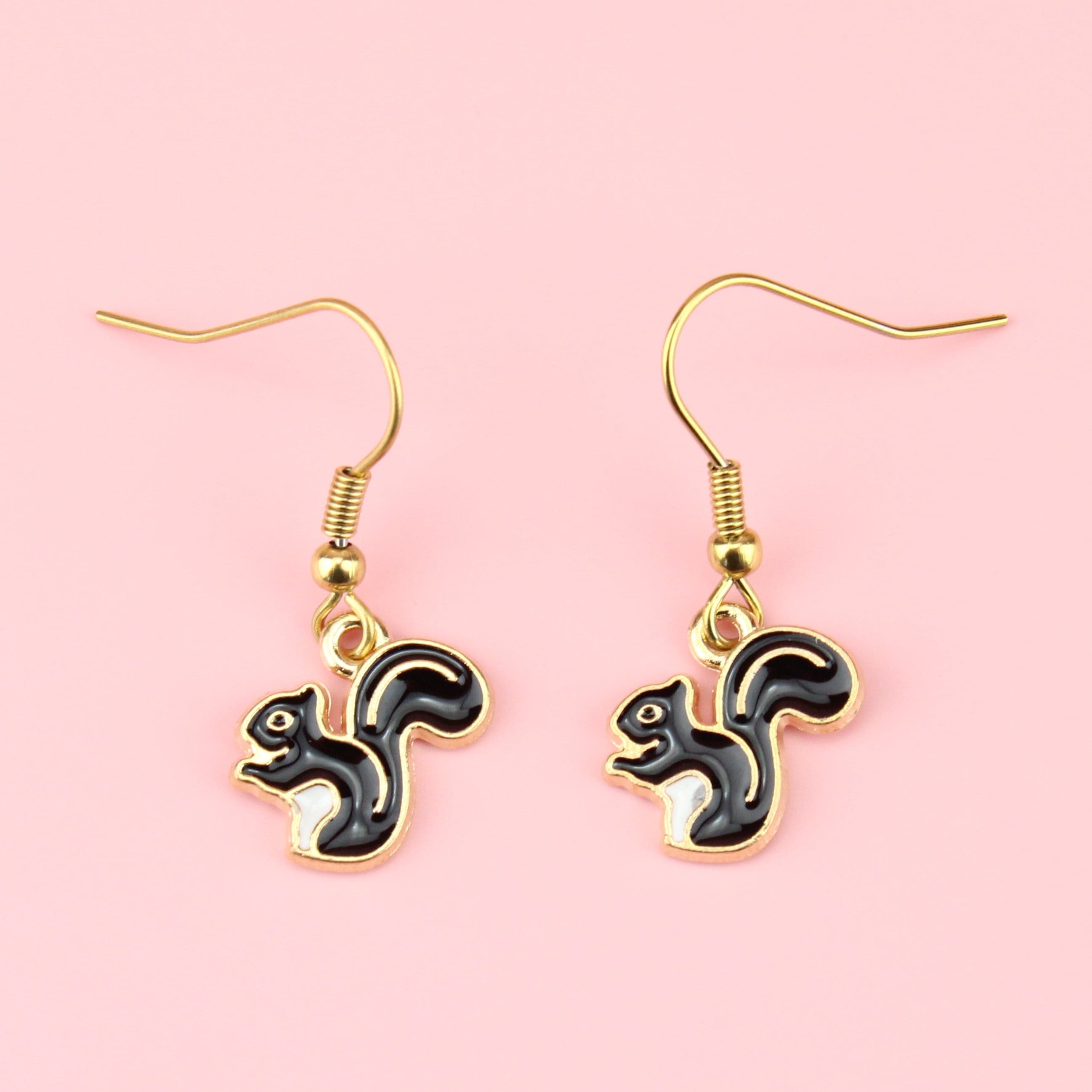 Squirrel earrings sales