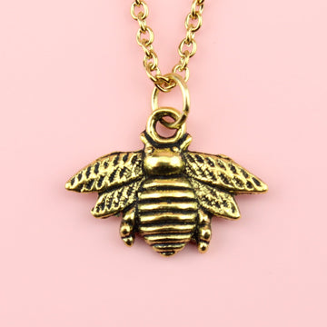 Antique Gold Bee Necklace – Sour Cherry