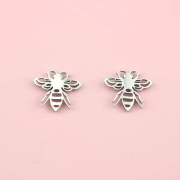 Buzzy Bee Stud Earrings (Stainless Steel) - Sour Cherry