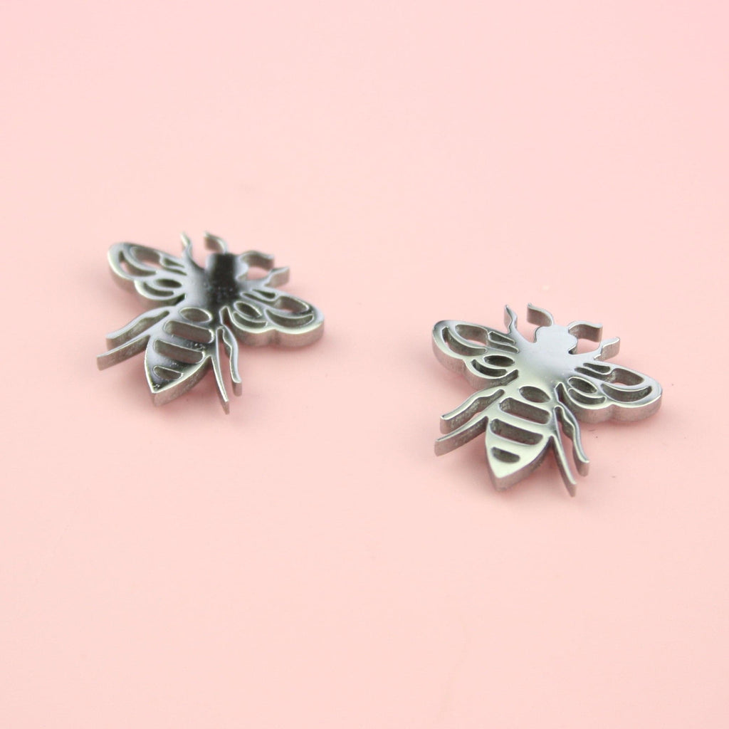 Buzzy Bee Stud Earrings (Stainless Steel) - Sour Cherry
