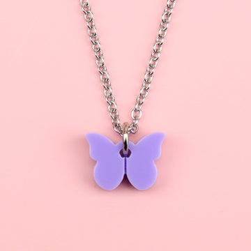 You're My Butterfly, Sugar Baby Necklace (Lilac) - Sour Cherry
