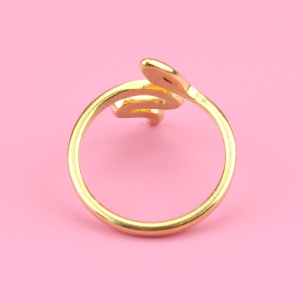 Snake Ring (Gold Plated) - Sour Cherry