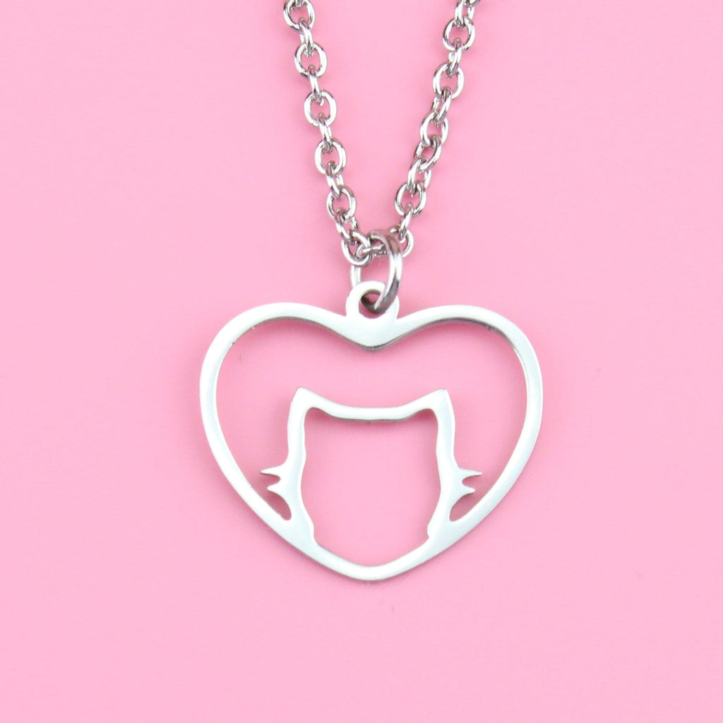 I Love My Cat Necklace - Sour Cherry
