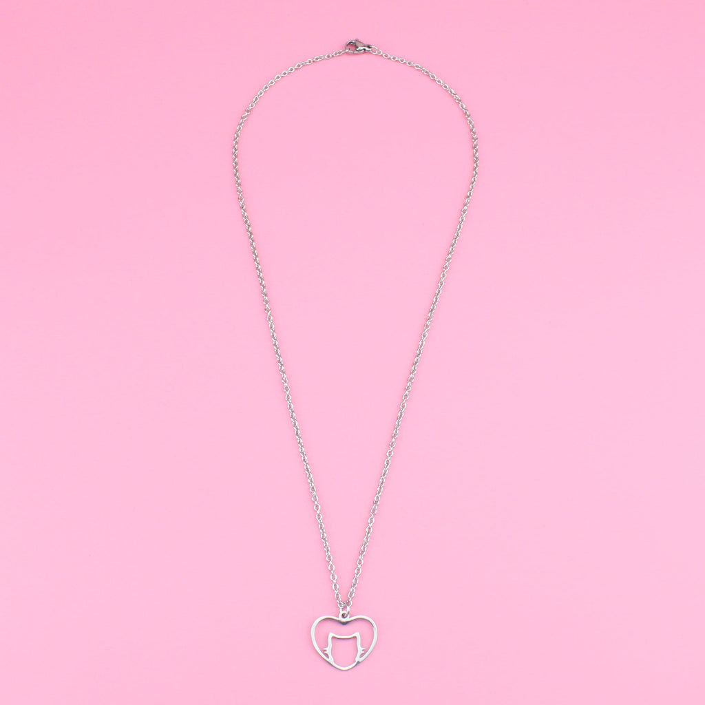I Love My Cat Necklace - Sour Cherry