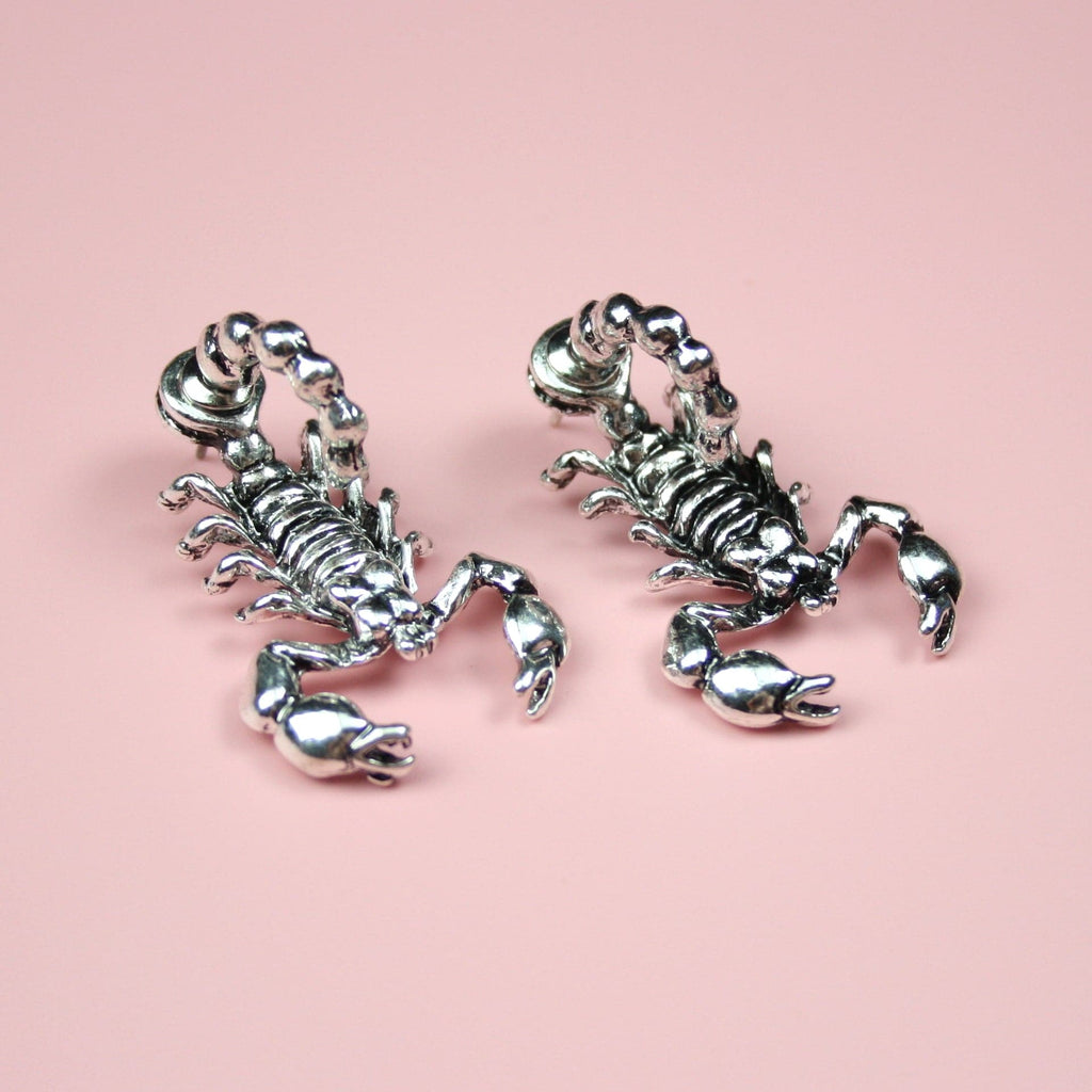 Scorpion 2 Piece Stud Earrings - Sour Cherry