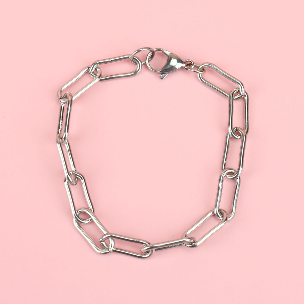 Stainless Steel bracelet with Oval Chain links