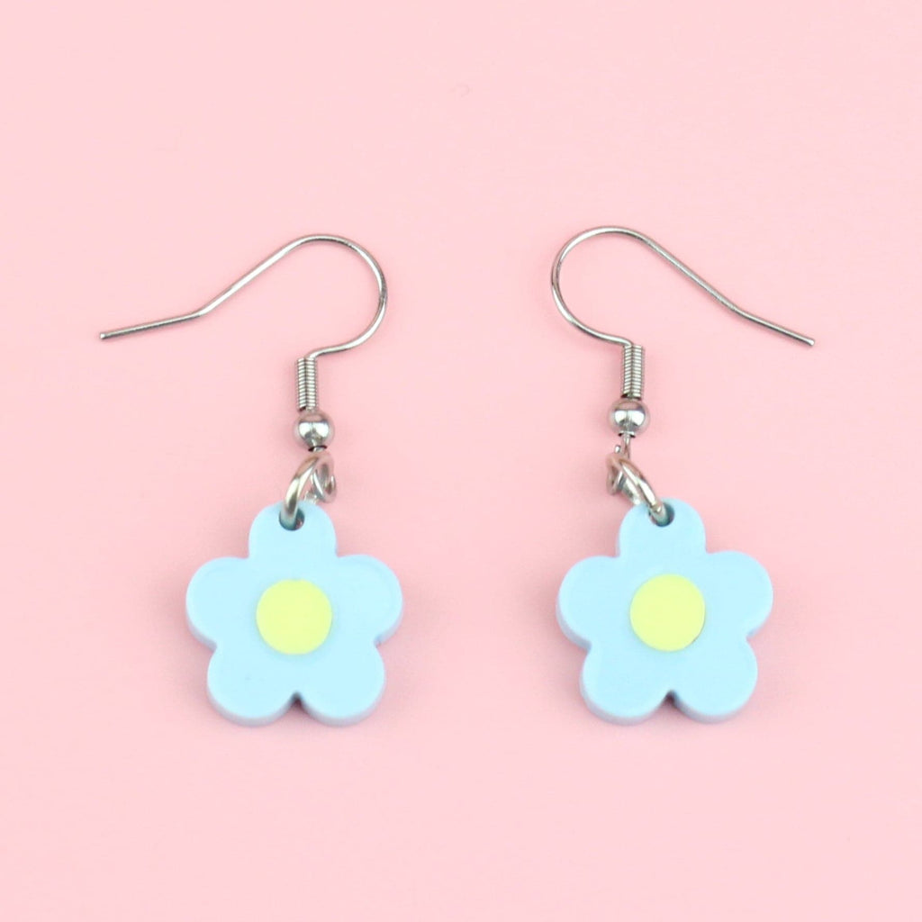 Blooming Botanicals Flower Earrings (Blue) - Sour Cherry