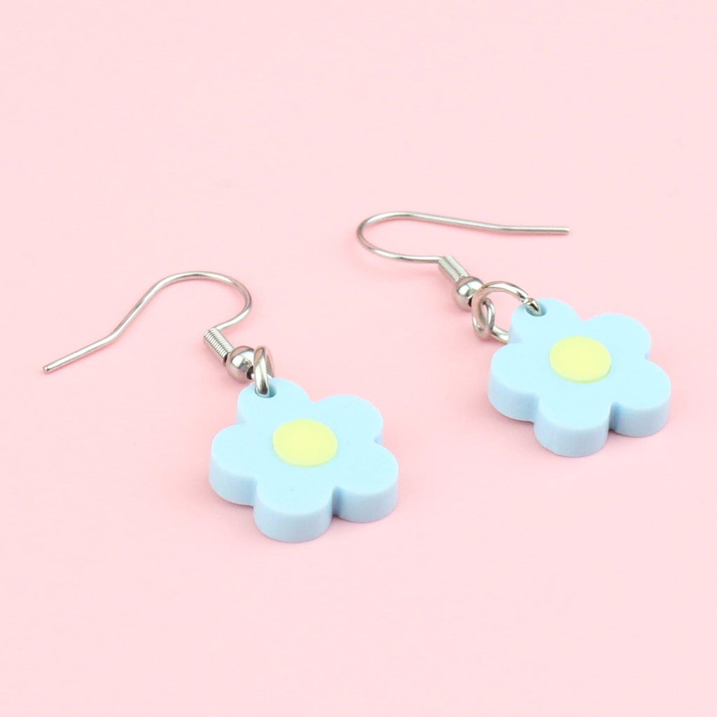 Blooming Botanicals Flower Earrings (Blue) - Sour Cherry