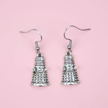 Dalek Earrings - Sour Cherry