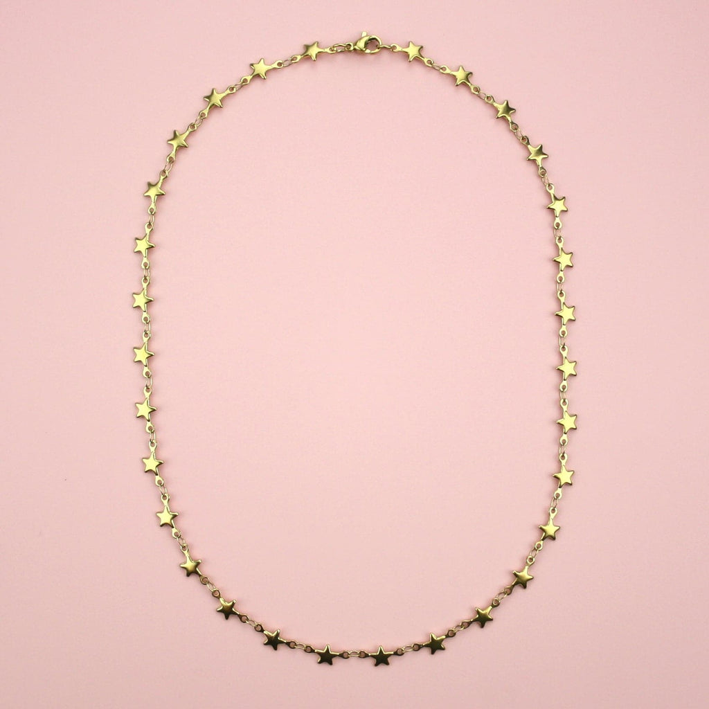 Star Necklace (Gold Plated) - Sour Cherry