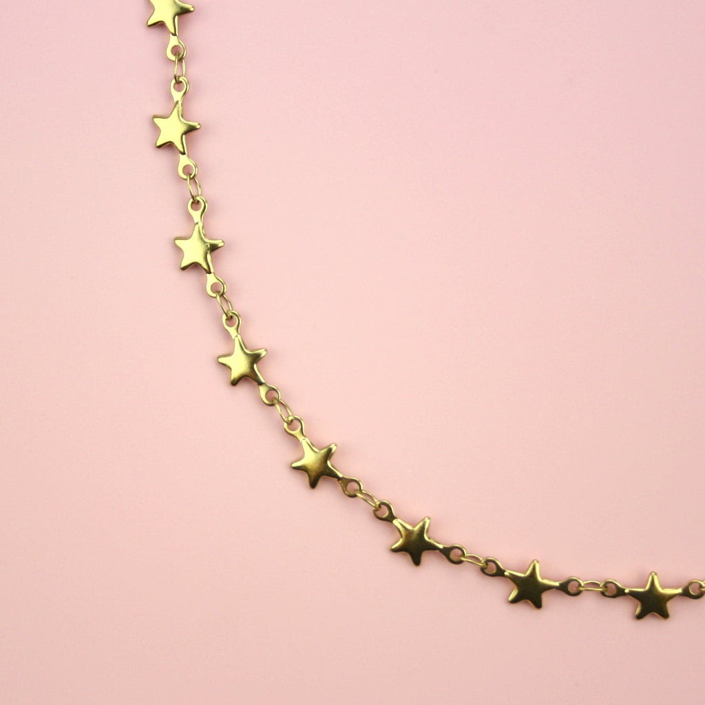 Star Necklace (Gold Plated) - Sour Cherry
