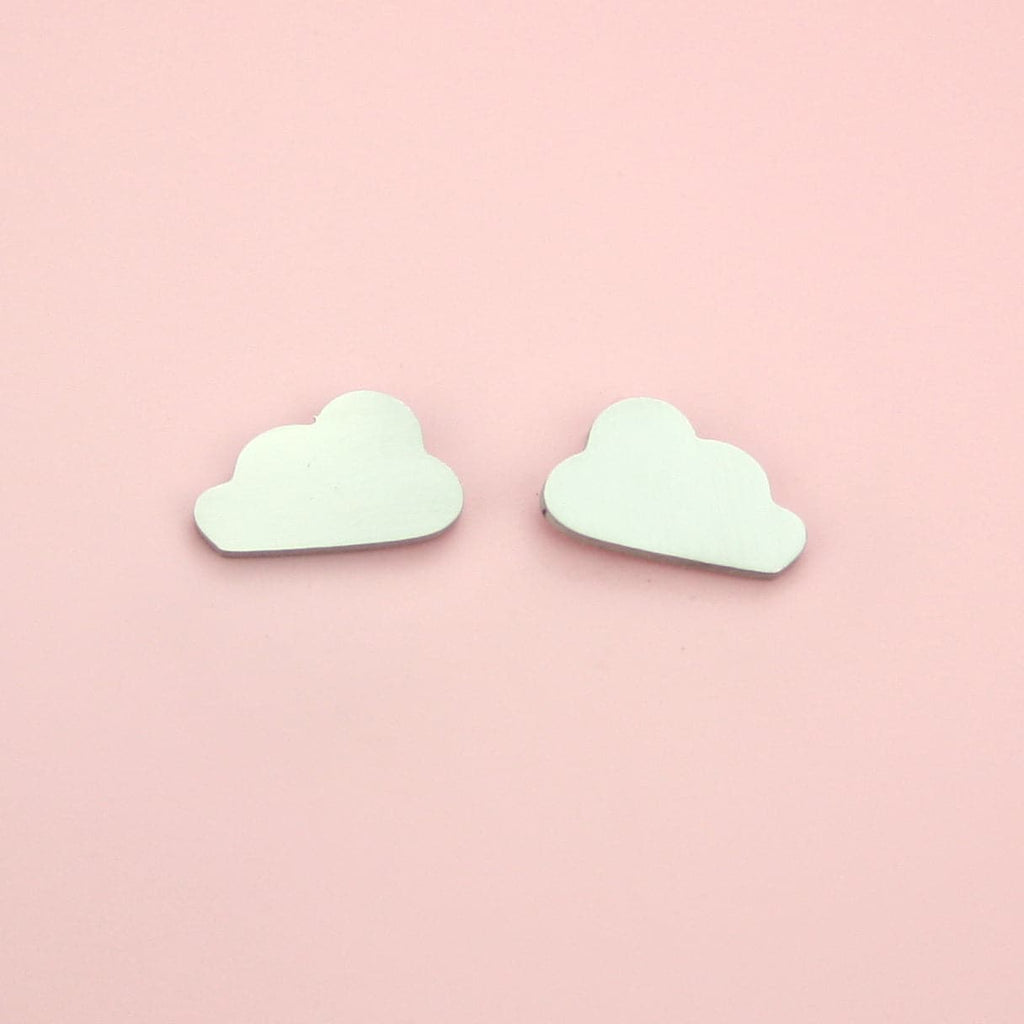 Cloud Stud Earrings - Sour Cherry