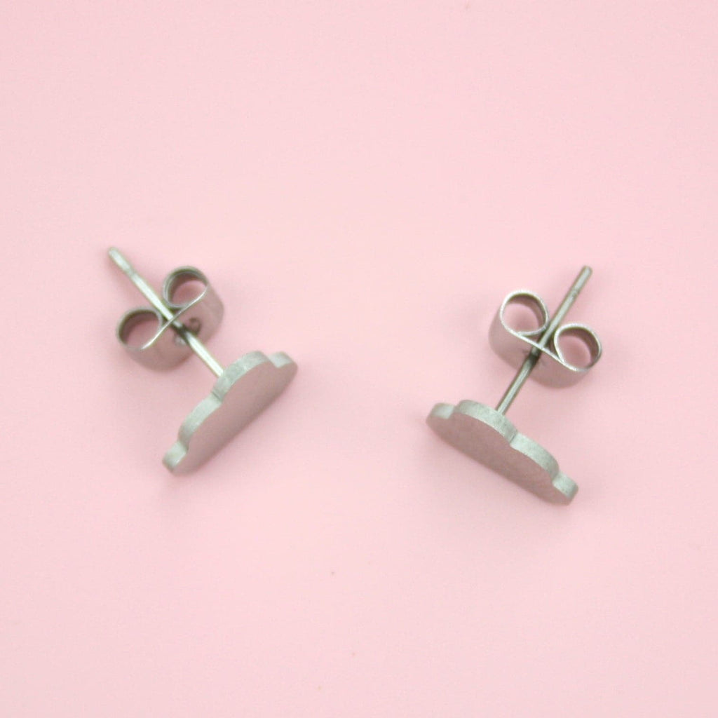 Cloud Stud Earrings - Sour Cherry