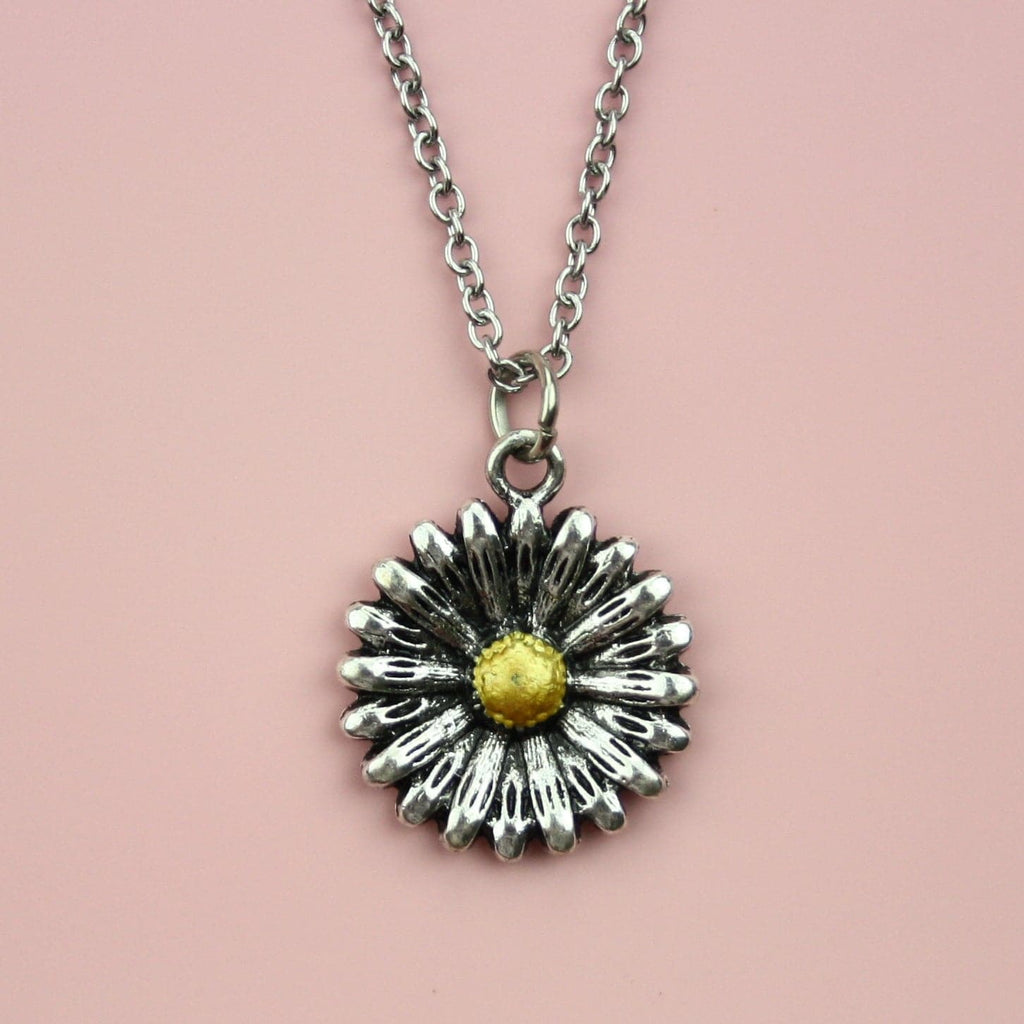 Daisy Charm Necklace - Sour Cherry