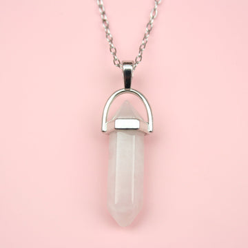 Rose Quartz Necklace - Sour Cherry