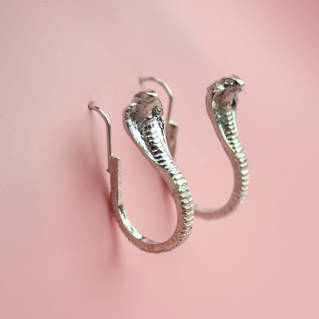 Cobra Snake Earrings - Sour Cherry